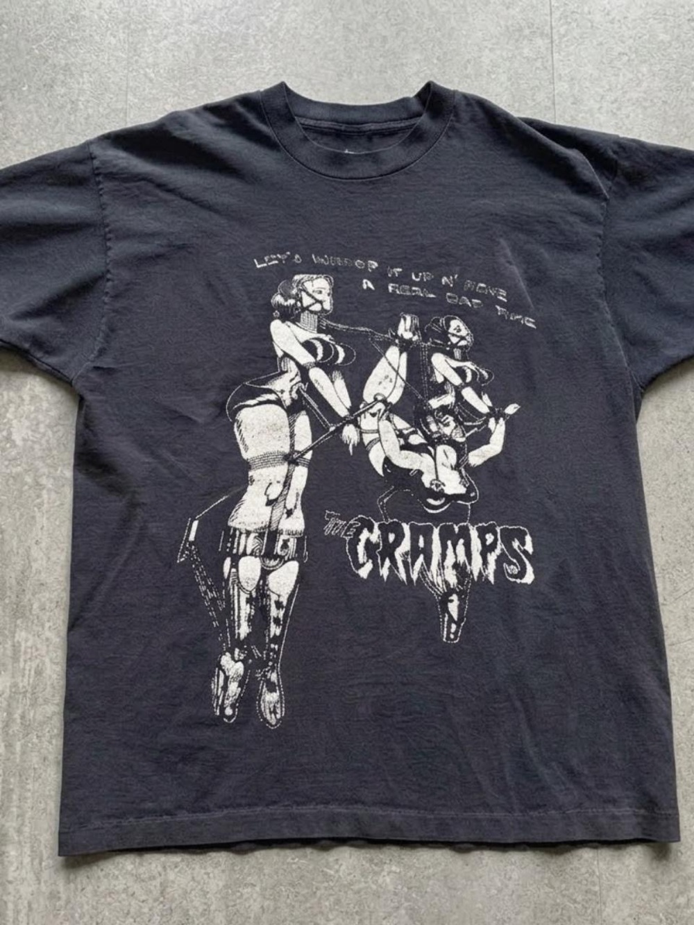 Gildan Black The Cramps Graphic Short Sleeve Tee